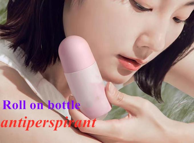 Hot Sale 50ml 60ml Child Lip Lick Food Use HDPE Black Plastic Roll on Bottle Sweat Stink Deodorant Bottle