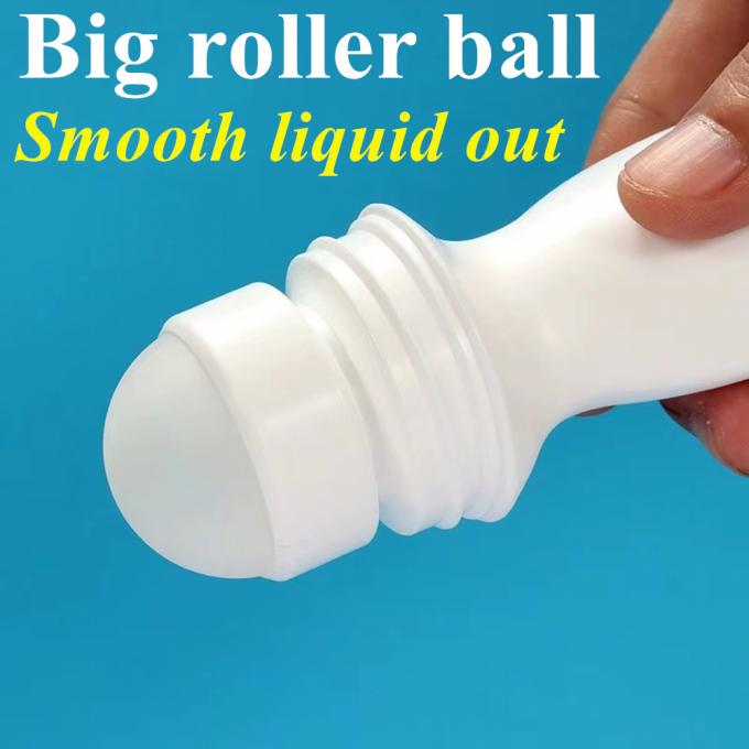 Free Sample 30ml 50ml 60ml Cosmetic PE Plastic Deodorant Bottle Cosmetic Container Plastic Roll-on Bottles for Personal Care