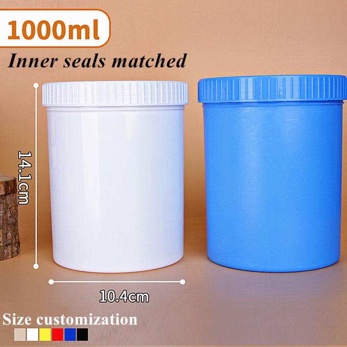 Hot Sale 150g 250g 500g 1000g Empty Black White Blue Single Wall PP Plastic Cosmetic Skin Care Jar for Cream