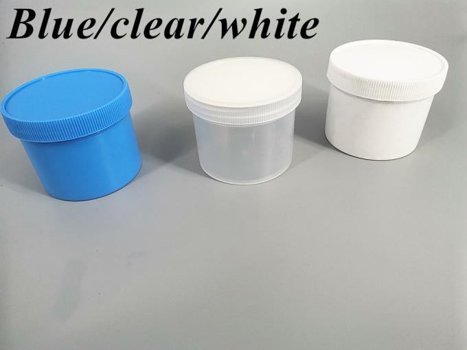 Hot Selling Cosmetic Packaging 100g 250g 500g White Black Blue PP Plastic Jar for Shaving Cream Cosmetic Container Cream Jars