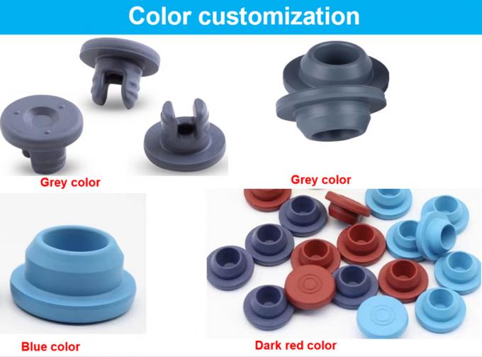 20mm 28mm Bromobutyl Medical Rubber Stopper for Glass Infusion Bottle Little Injectable Glass Vials
