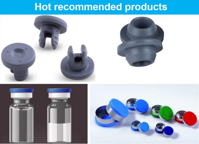 23mm 32mm Grey Blue Red Medical Butyl Rubber Stopper for Glass Infusion Bottles Glass Injectable Vial Sealing