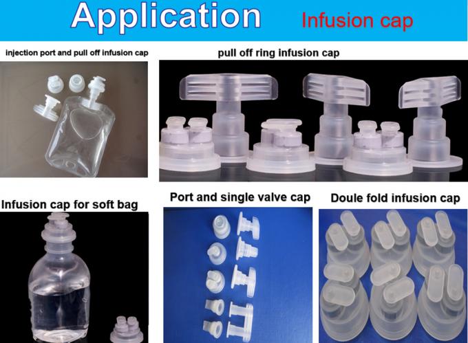 Pharmaceutical 30 32 Medical Lvp Bottle Non PVC Infusion Bag Pull Ring Euro Head Cap