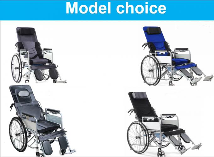 Cerebral Palsy Rehabilitation Equipment Portable Lightweight Folding Reclining Wheel Chair for Patient Child Elderly People
