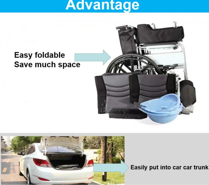 Cerebral Palsy Rehabilitation Equipment Portable Lightweight Folding Reclining Wheel Chair for Patient Child Elderly People