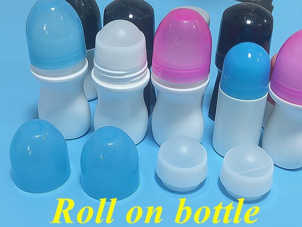 50 ml de HDPE rond vide en plastique en rouleau sur bouteille de déodorant en rouleau sur bouteille de corps parfumé en rouleau en plastique sur bouteille antiperspirant