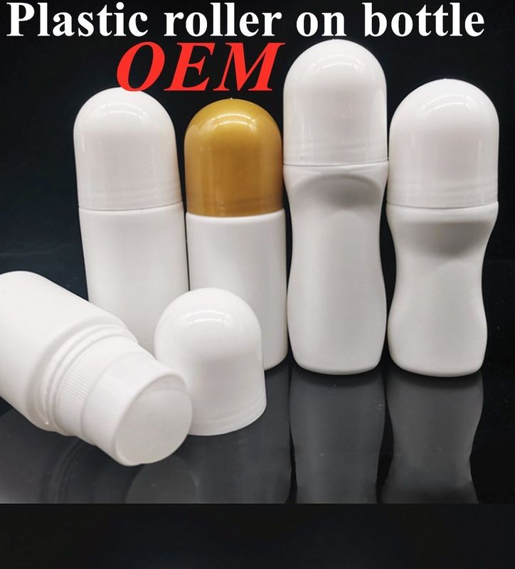 30 ml 50 ml 60 ml Huile essentielle vide rechargeable Parfum en rouleau sur bouteille Roller en plastique sur bouteille avec boule en plastique