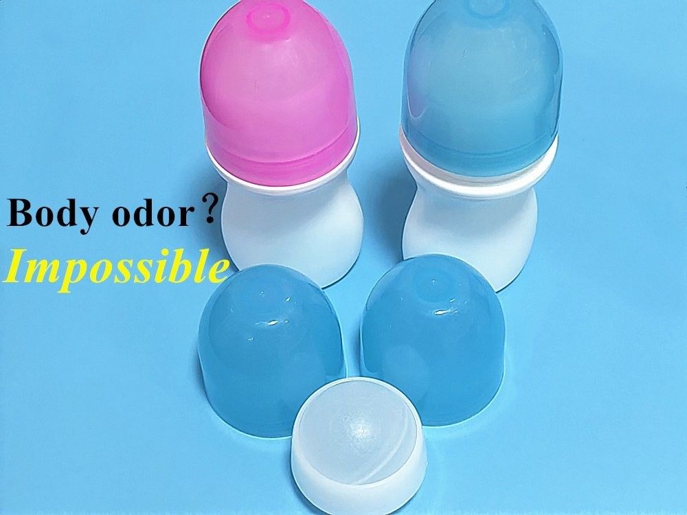 30 ml 50 ml 60 ml Bouteille en plastique blanc à rouleaux HDPE Bouteille de déodorant à rouleaux vide rechargeable Portable rouleau de voyage sur bouteille
