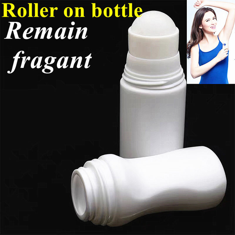 30 ml 50 ml 60 ml 75 ml Blanc vide HDPE Ronde odeur du corps Roule sur le déodorant Récipient en plastique Bouteille de déodorant