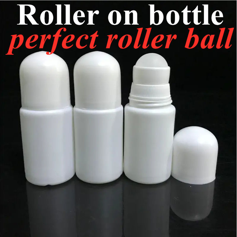 30 ml 50 ml 60 ml Crème parfumée Récipients de déodorant pour parfums Roller rond Ruloir vide en HDPE sur bouteille de déodorant