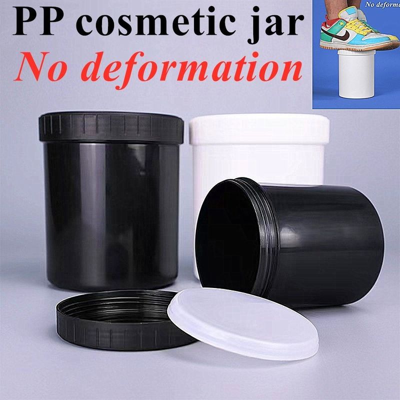 Personnalisation 150ml 250ml 500ml 950ml 1000ml Blanc Noir vide Bleu Translucide PP Flasque de crème cosmétique avec bouchon