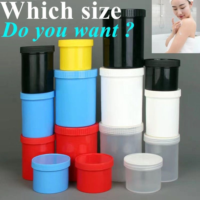 Emballage alimentaire cosmétique 250 ml 500 ml Blanc Noir Bleu PP plastique Crème cosmétique Flask Crème cosmétique Contenant en plastique