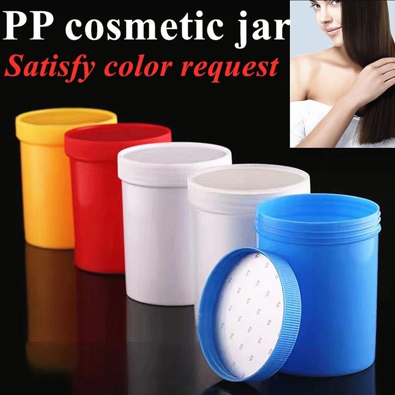 Récipient cosmétique 150g 250g 500g Blanc noir PP plastique Crème pour le visage et l'œil du corps Jar avec bouchon à vis de maquillage sous-emballage jar