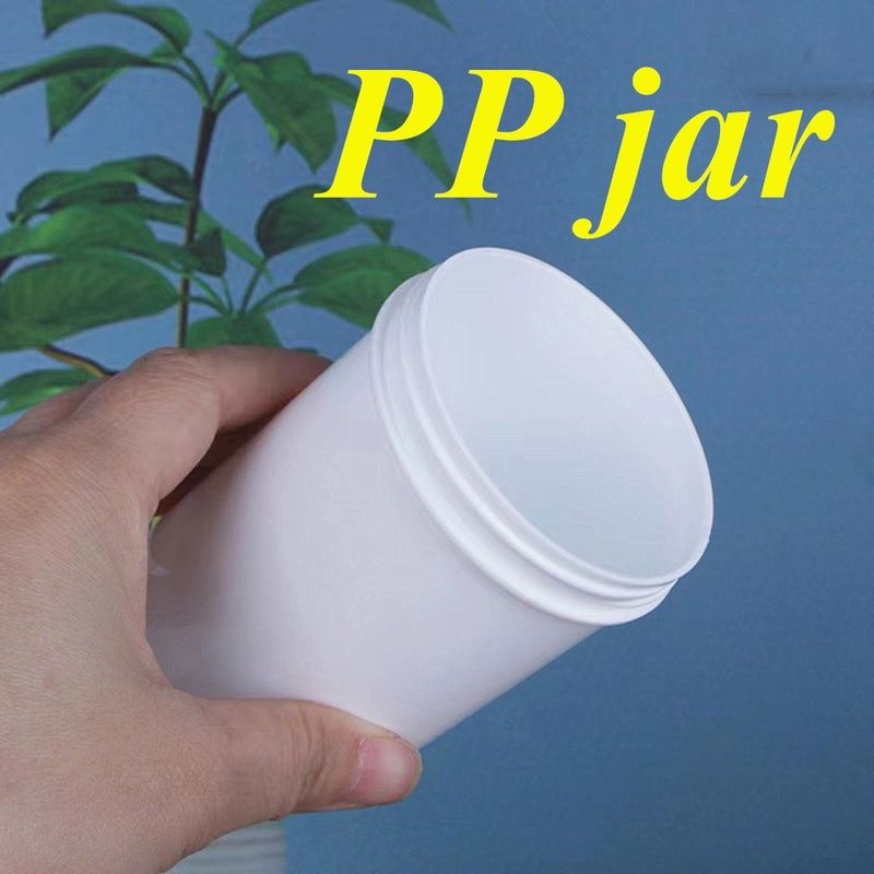 150 ml 250 ml 500 ml 1000 ml Large bouche Crème pour le corps et le visage Bouteille de pommade en PP Blanc Contenants Large bouche Cosmétique Bouteille en plastique