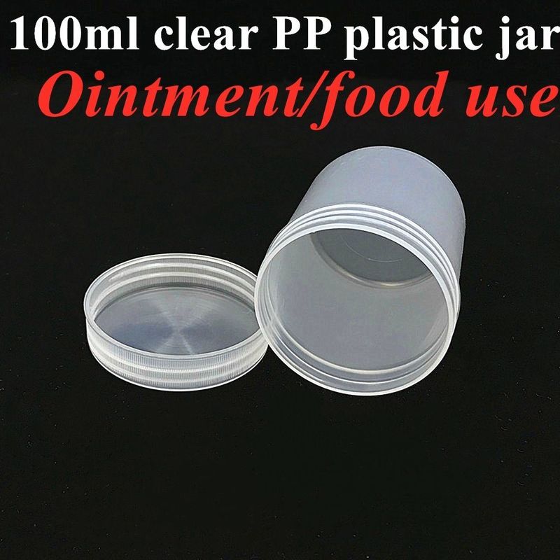 150 ml 250 ml 500 ml 1000 ml PP plastique blanc vide de luxe ronde pommade crème pot en PP pot cosmétique emballage avec couvercle