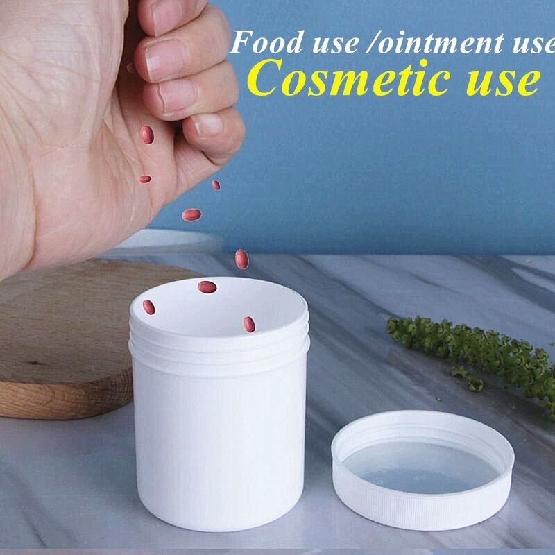 150 ml 250 ml 500 ml 1000 ml PP plastique blanc vide de luxe ronde pommade crème pot en PP pot cosmétique emballage avec couvercle