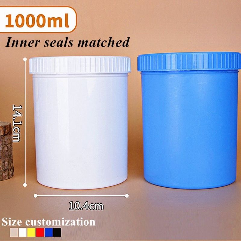 Pas cher 150g 250g 500g 1000g Luxe Contenant cosmétique vide PP Crème pour le visage Cheveux pour le corps Bocal cosmétique avec bouchon à vis