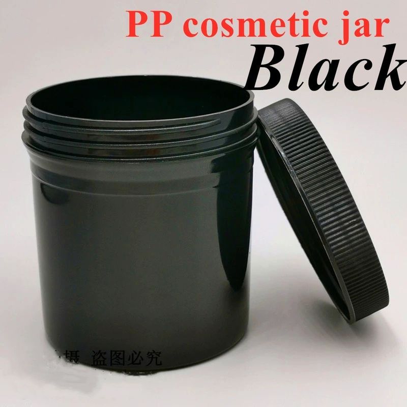250 ml 8 oz 500 ml 950 ml 1000 ml PP Cosmétiques en plastique Clair Translucide Blanc Potté pommade en plastique Crème Jar avec bouchon à vis
