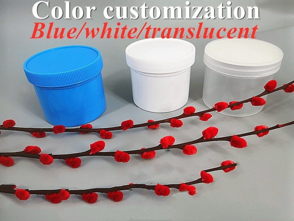 Bleu Blanc Translucide Noir Rouge Large Bouche Crème pour le visage PP Bouteille cosmétique Bouteille en plastique pour la crème pommade lotion pour le corps