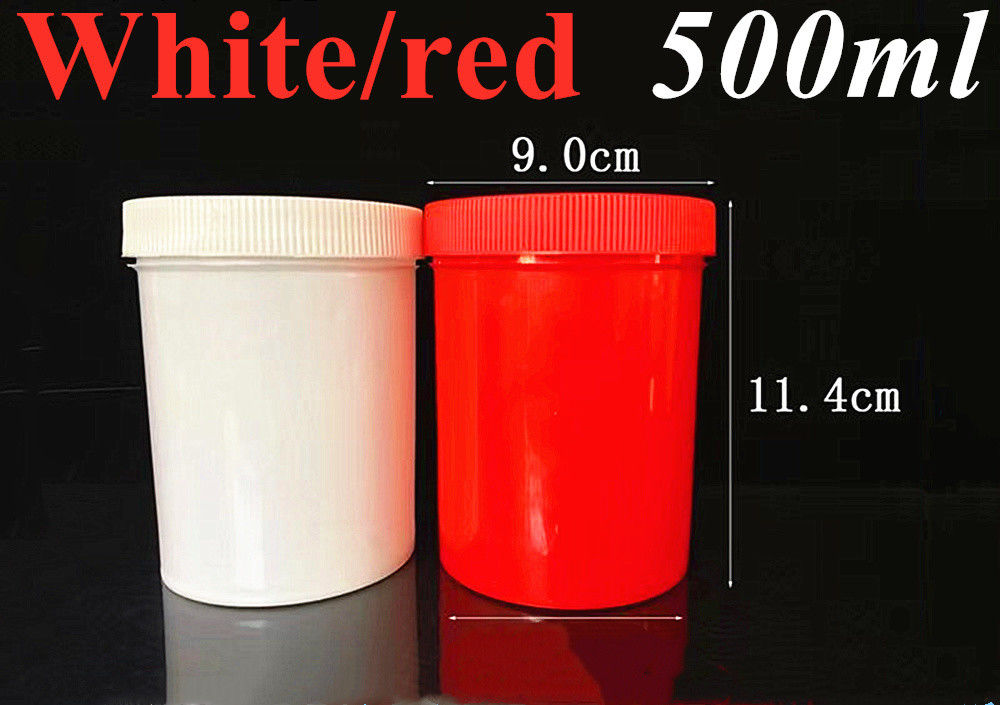 150g 250g 500g Vide Noir Blanc Bleu Rouge Translucide Paroi unique PP Plastique Cosmétique Soins de la peau lotion pour le corps bouteille cosmétique