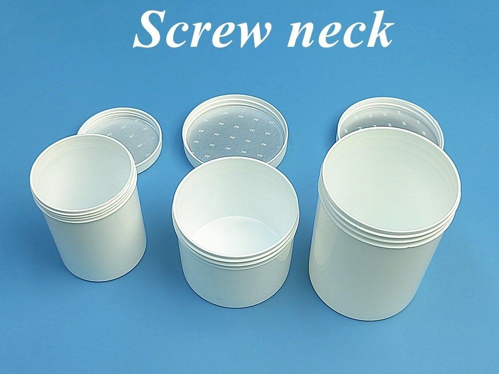 Puits de crème en plastique en PP contenant de la crème pour le visage vide 250g 500g Puits de cosmétique vide Puits de gommage des lèvres contenant de la crème pour cheveux en PP contenant de la cosmétique PP