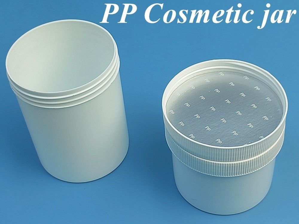 150 ml 250 ml 500 ml 1000 ml Contenant vide Cannette alimentaire en PP Crème cosmétique en plastique pommade Jar avec couvercle ouvert facilement