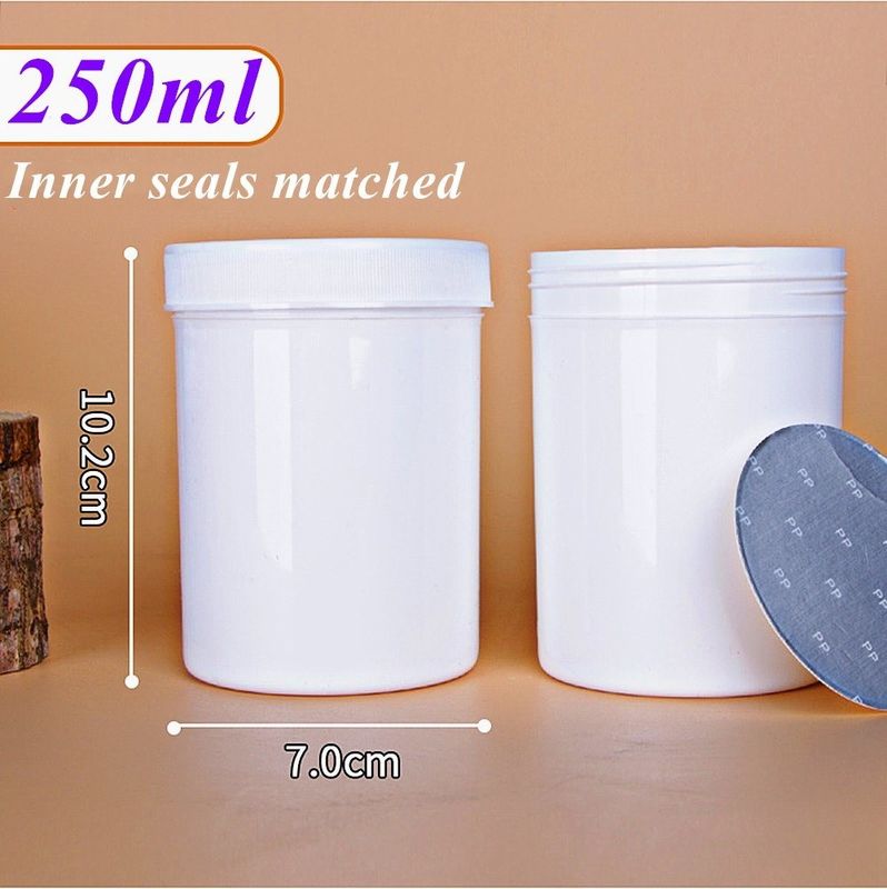 150 ml 250 ml 500 ml 1000 ml Contenant vide Cannette alimentaire en PP Crème cosmétique en plastique pommade Jar avec couvercle ouvert facilement
