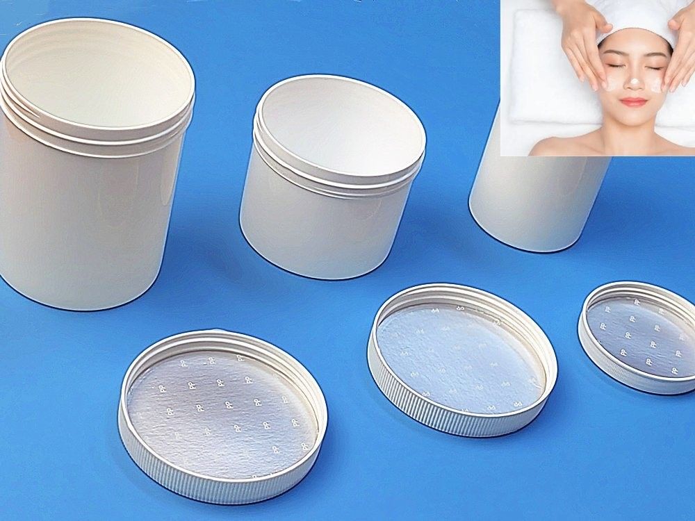 250 ml 500 ml 1000 ml Jar de soins de la peau Blanc Bleu Noir Rouge PP Matériau alimentaire cosmétique pour la peau Crème Jars en plastique vide