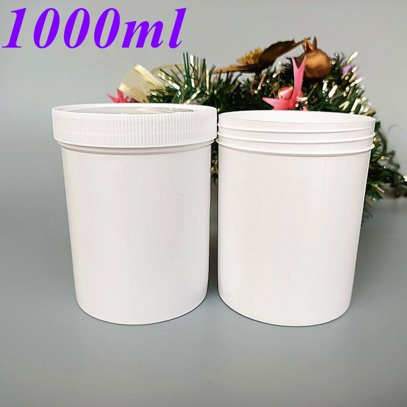 Bouche large 150ml 250ml 500ml 1000ml Pot en plastique en PP Emballage cosmétique Coiffure cire de cheveux Corps pot cosmétique