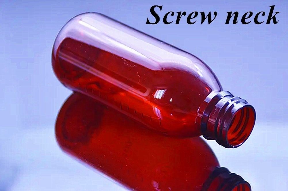 3 oz 4 oz 5 oz Pet pharmaceutique Pet Amber Contenant en plastique Sirop de toux Bouteille de médicament Bouteille de liquide oral