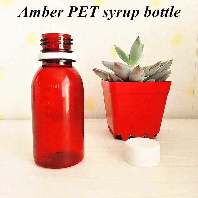 100 ml 120 ml 150 ml Médicament Bouteille en plastique Pour animaux de compagnie Sirop contre la toux Bouteille Sirop contre la toux en plastique Liquide Bouteille ronde avec bouchon à vis