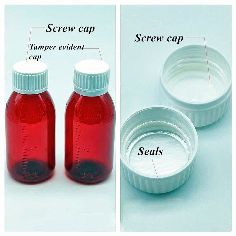 3 oz 4 oz 5 oz Pet vide sirop pour la toux bouteille orale poudre de suspension liquide Bouteille en plastique avec bouchon anti-altération