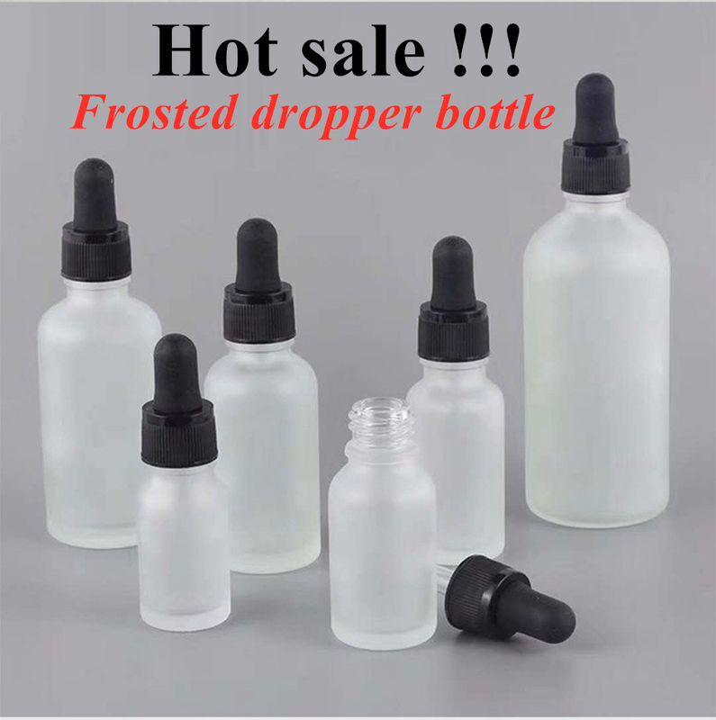 Luxe 15ml 20ml 30ml 50ml Huile essentielle vide Huile essentielle blanche mate Glacée ambre