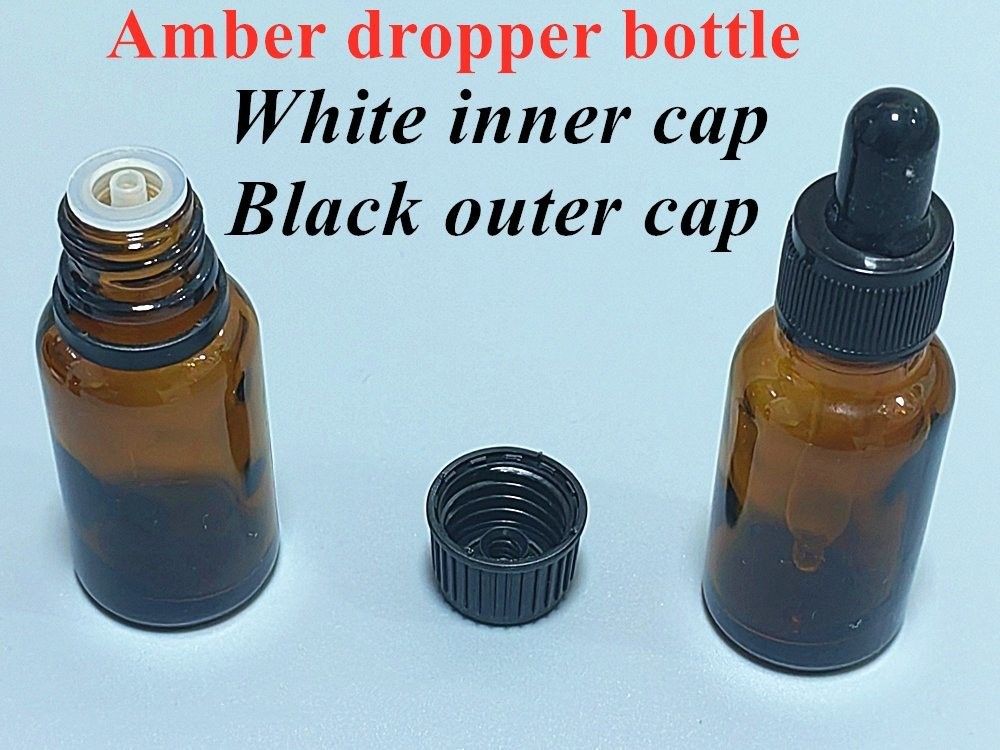 30 ml 50 ml 60 ml 100 ml Huile capillaire Huile sérum barbe Amber Brown huile essentielle vide ronde Bouteille gouttelette en verre