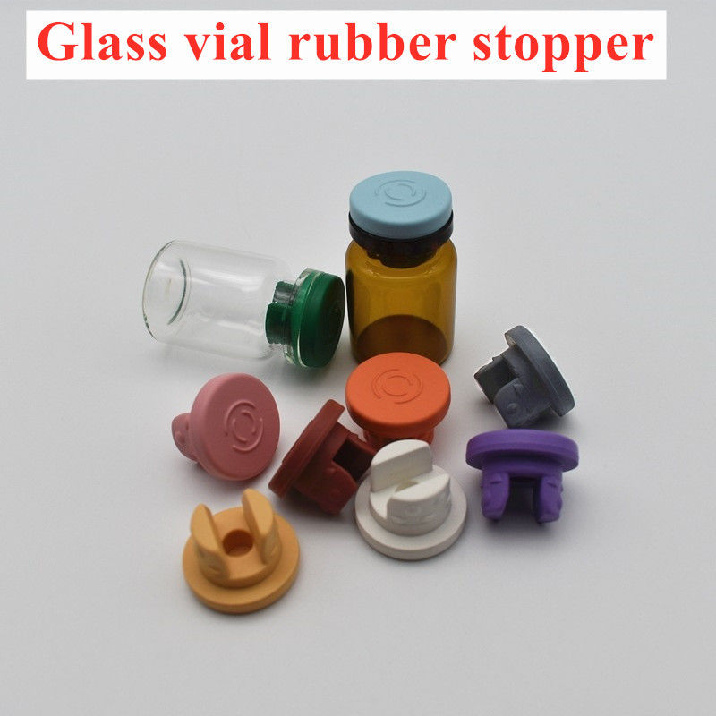 Bouchon en caoutchouc de butyle bromé au silicium de 13 mm et 20 mm de qualité médicale pour flacon de verre lyophilisé