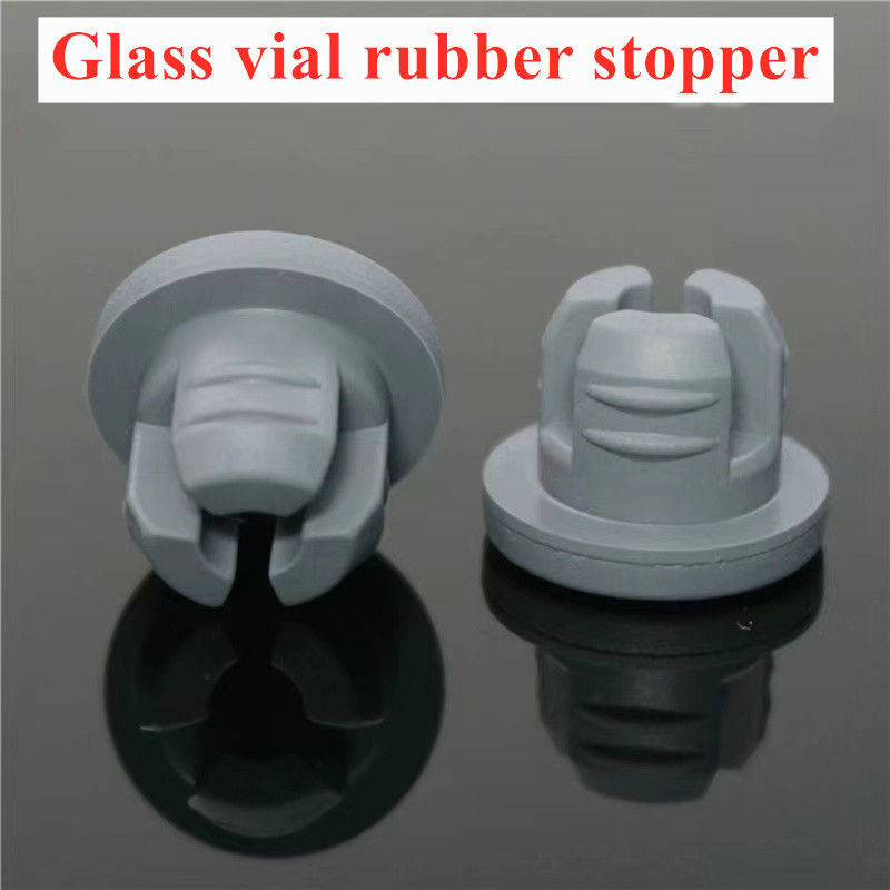 13 mm 20 mm 32 mm Utilisation médicale Bleu gris Lyophilisation Bouteilles en caoutchouc butyle pour flacon en verre Bouteille de perfusion en verre