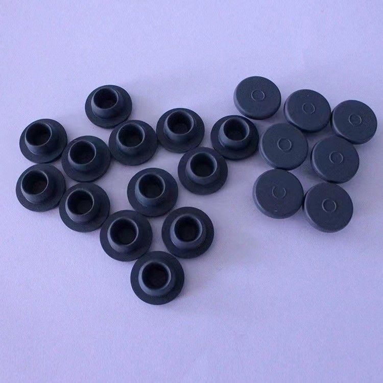 Bouchon en caoutchouc boromé de silicone de qualité pharmaceutique de 13 mm, 20 mm et 28 mm pour flacon d'injection lyophilisé en verre