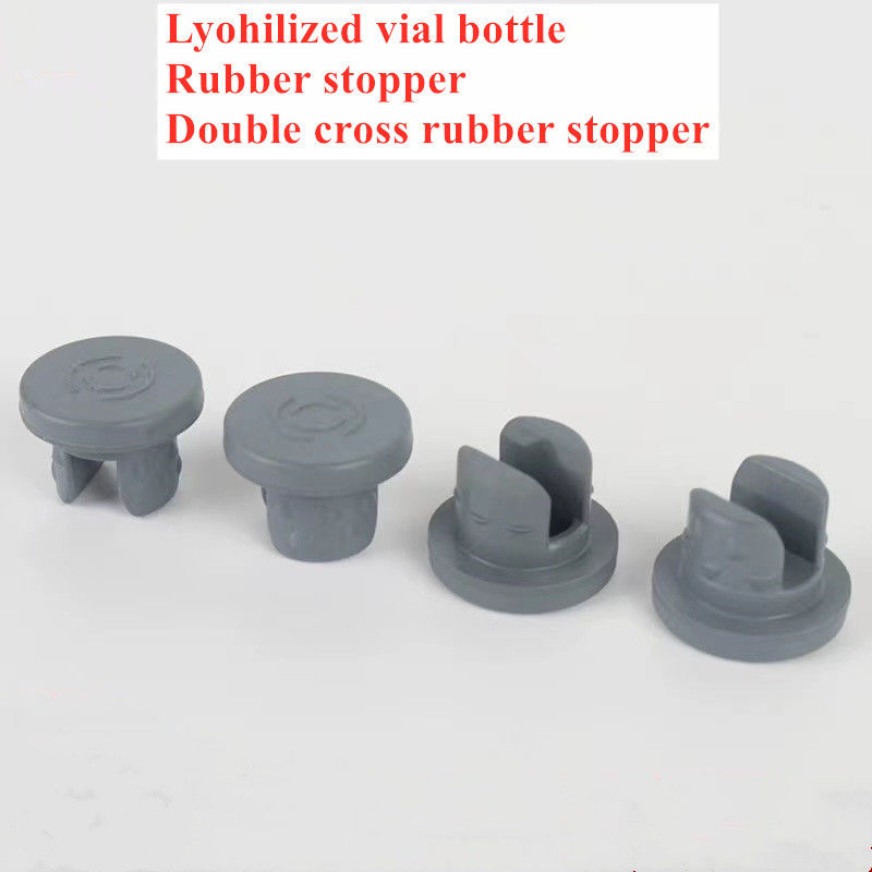 13 mm 20 m 28 mm 32 mm Vials de lyophilisation en verre Gris médical Bouteille en caoutchouc bouchon pour flacon en verre Bouteille de perfusion en verre