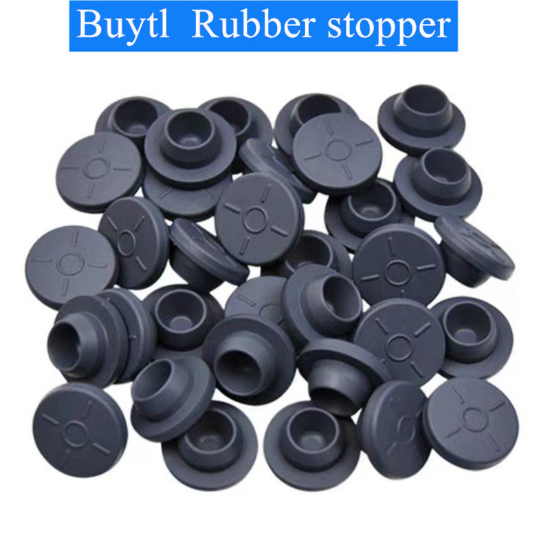 Conformité aux BPF 13 mm 20 mm 23 mm 28 mm 32 mm Bouchon en caoutchouc butyle médical rond stérile pour bouteille de perfusion en verre