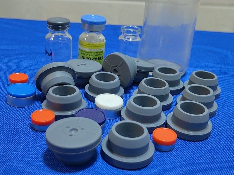 28 mm 32 mm Oxyde d'éthylène consommables médicaux stérilisés bouchons en caoutchouc bromo butyle pour flacon d'injection en verre
