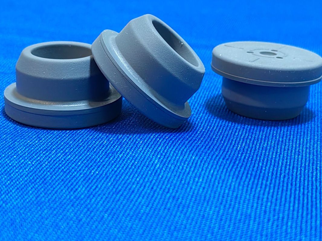 Bouchon de caoutchouc bromé médical stérile de 13 mm, 20 mm et 28 mm pour verre flacon injectable Bouteille d'antibiotiques