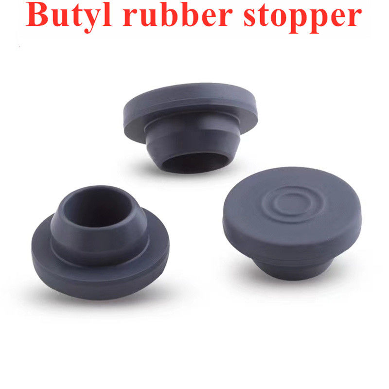 Bouchon de caoutchouc bromé médical stérile de 13 mm, 20 mm et 28 mm pour verre flacon injectable Bouteille d'antibiotiques