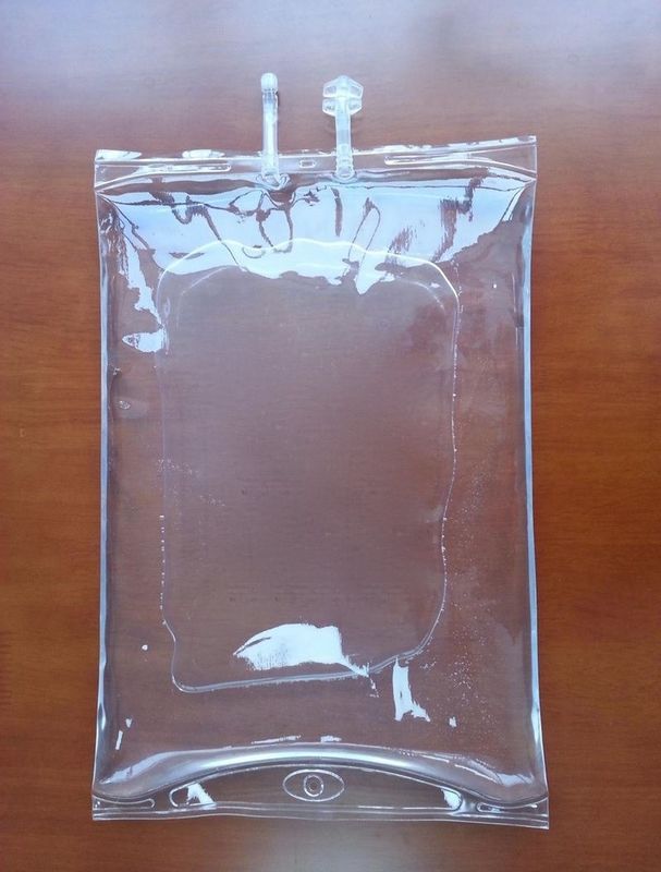 Sac de perfusion en PVC jetable à double port