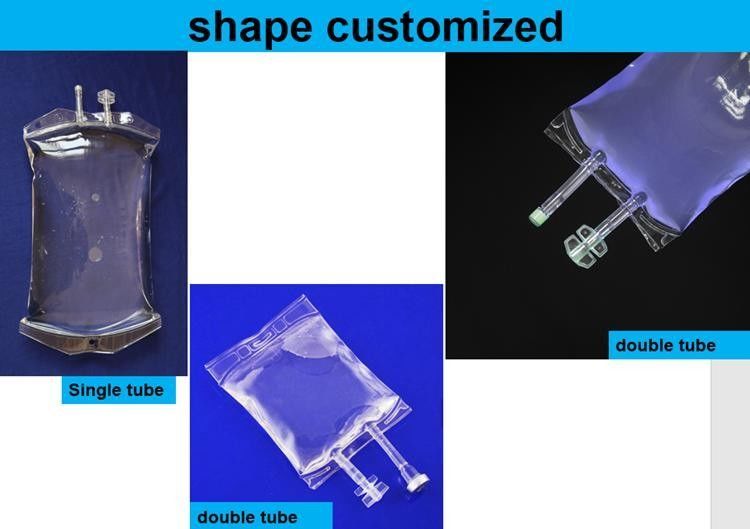 250 ml 500 ml 1000 ml sac à perfusion jetable en PVC médical stérile solution saline IV solution liquide PVC sac à perfusion