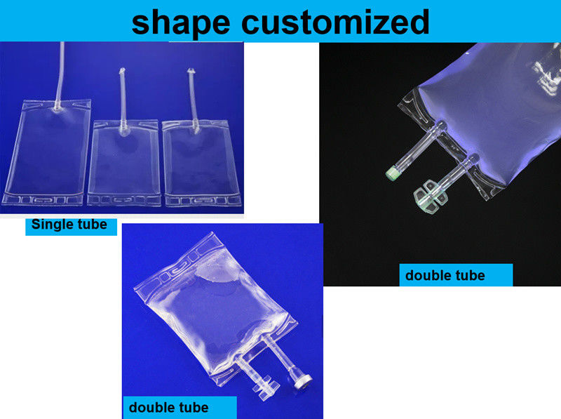 PVC 100 ml 250 ml sac à perfusion jetable IV sac médical PVC transparent sac à perfusion vide pour solution saline normale de glucose