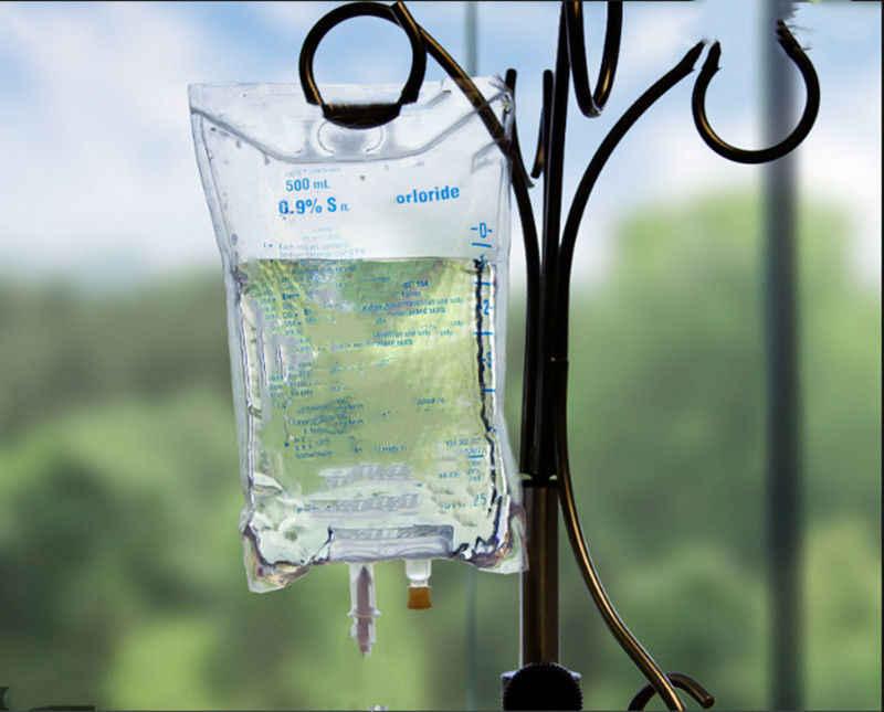 100 ml 250 ml 500 ml sac de perfusion IV médical en PVC vide à double port avec bouchon sac de liquide IV en PVC