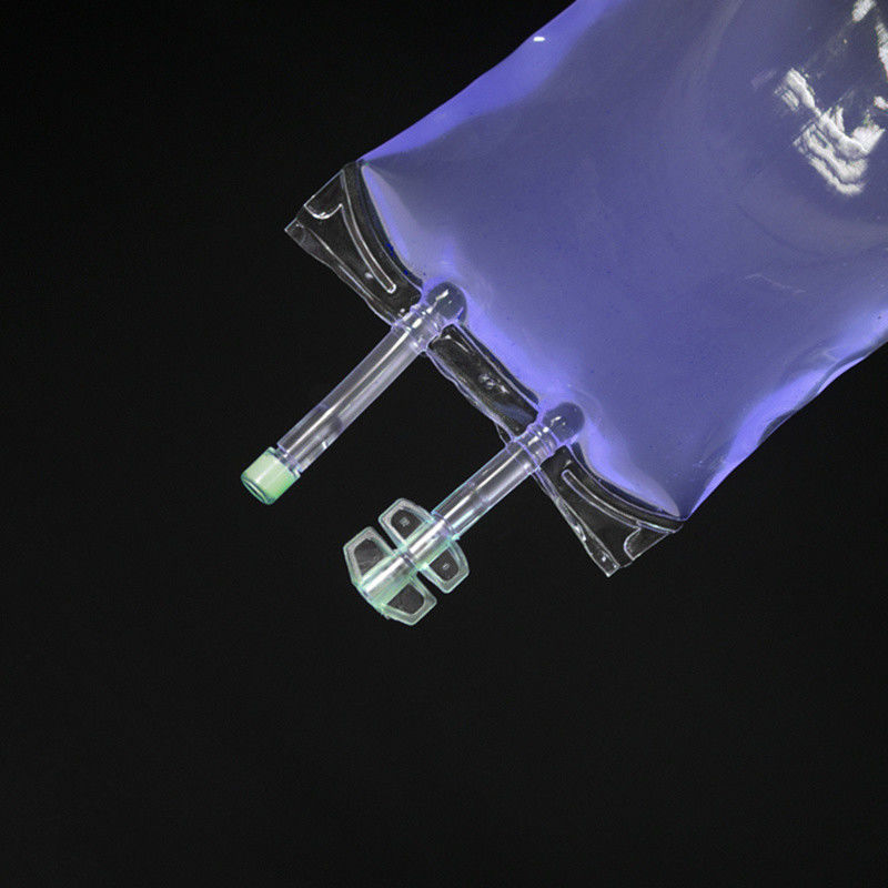 250 ml 500 ml 1000 ml Sac à perfusion médical jetable en PVC IV Sac à perfusion avec sac doux à tube unique