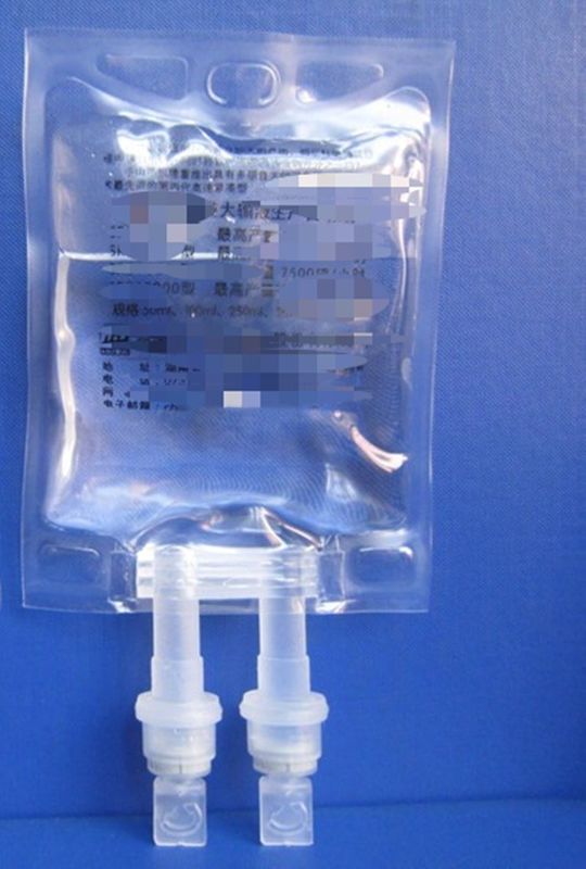 Sacs à perfusion à port unique 100 ml 250 ml 500 ml 250 ml d' eau stérile IV Sacs à perfusion non en PVC avec Euro Cap