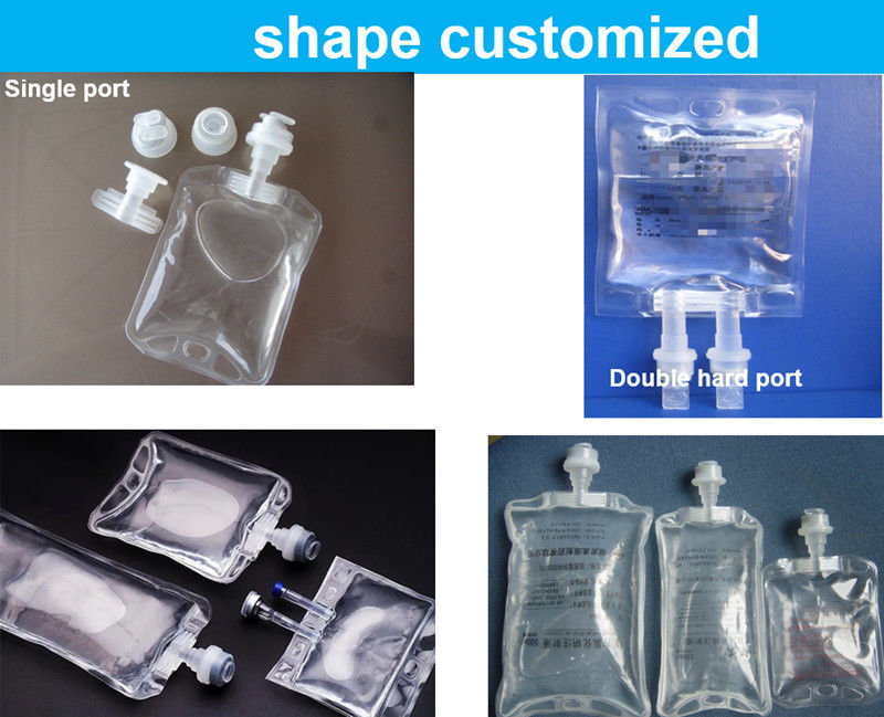 Laboratoire Hôpital vétérinaire 100 ml 250 ml Sac à perfusion médicale à port unique Non PVC IV Sac à solution liquide