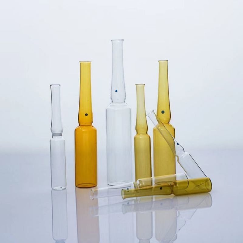2 ml 3 ml 5 ml 10 ml 20 ml de sérum anti-âge clair pour l'éclaircissement de la peau Ambre Injection Ampoules en verre vide pour injection
